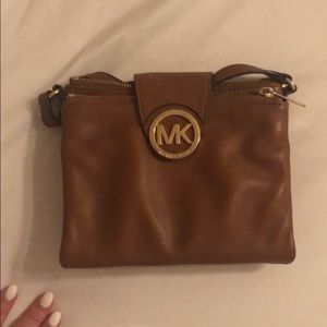 Tan Michael Kors Crossbody Purse